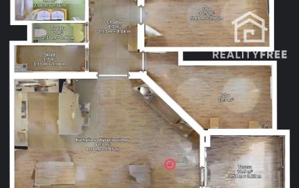 Na predaj: 3 izbový byt 103 m² s terasou, Hlavná,  Šamorín