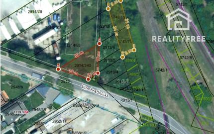 Na predaj pozemok 531 m² Podunajské Biskupice