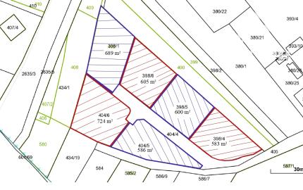 Na predaj stavebné pozemky v obci Baka, okr. Dun.Streda