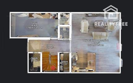 Na prenájom priestranný 164 m² 4-i. RD s garážou Rovinka – Jasná ul.