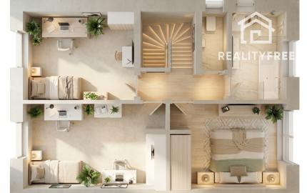 Novinka - 5-izbové dvojdomy ÚP: 126,96 m²v Zálesí