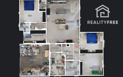 Na predaj 4- izbový rodinný dom s dvojgarážou a záhradným domom v Maslovciach