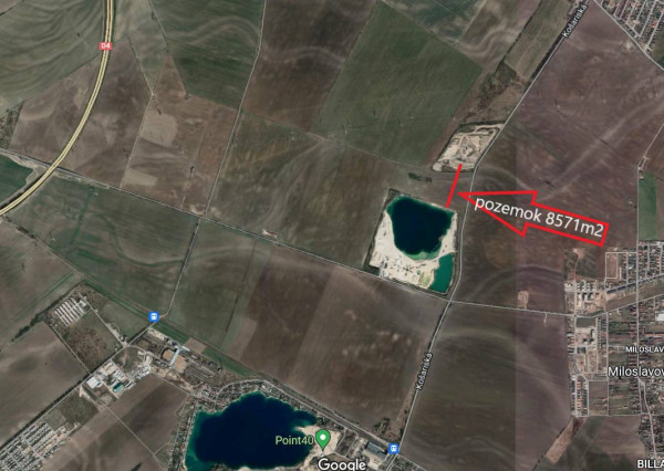 Na predaj pozemok s investičným zamerom 8571 m² Podunajské Biskupice