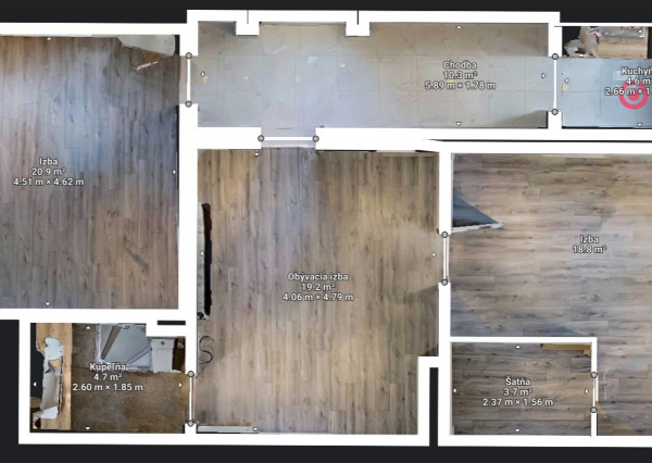 Na predaj: 3izbový rodinný dom na pozemku o rozlohe 925 m2, obec Baka