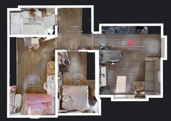 Na predaj elegantný 3 izbový byt v Rovinke s parkovacím státím