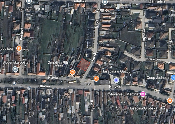 REZERVOVANÉ Na predaj: pozemok 551 m² , Slovenský Grob, okr. Pezinok