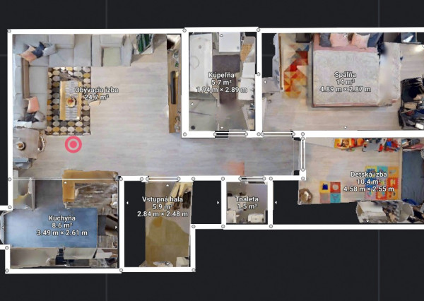 REZERVOVANÝ- Na predaj 3 izbový byt so záhradkou v Hamuliakove