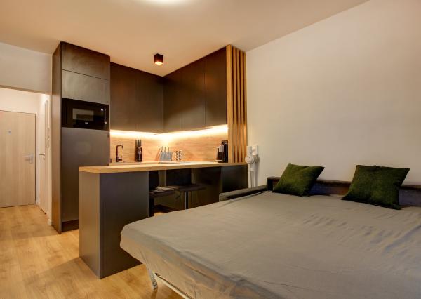 Prenájom - garzónka s balkónom a pivnicou,Ružinov II, Ondavská ulica.