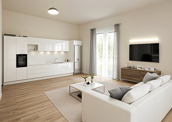 Novinka - 2-izbový byt s garážovým státím v projekte Rovinka Relax