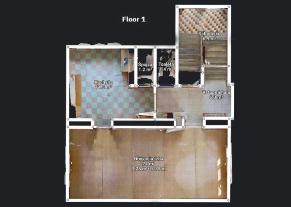 Na predaj: 4 izbový rodinný dom na pozemku 481 m², obec Dobrohošť