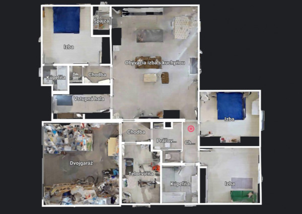 Na predaj 4- izbový rodinný dom s dvojgarážou a záhradným domom v Maslovciach