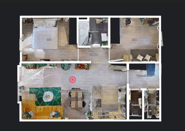 Dizajnový 3-iz. byt so záhradou Dunajská Riviéra, Hamuliakovo