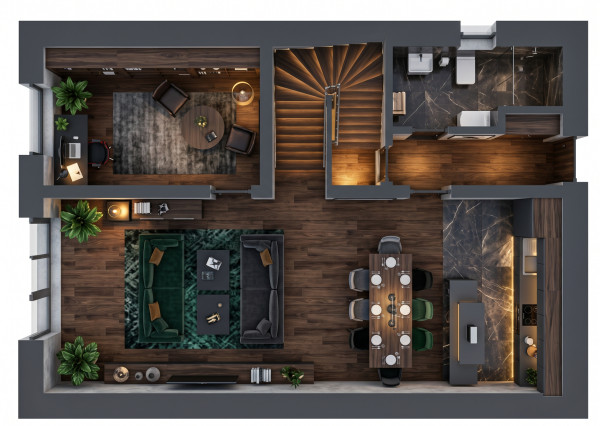 Novinka - 5-izbové dvojdomy ÚP: 126,96 m²v Zálesí