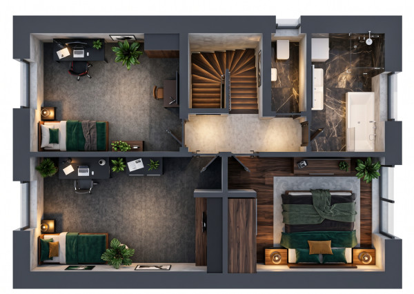 Novinka - 5-izbové dvojdomy ÚP: 126,96 m²v Zálesí