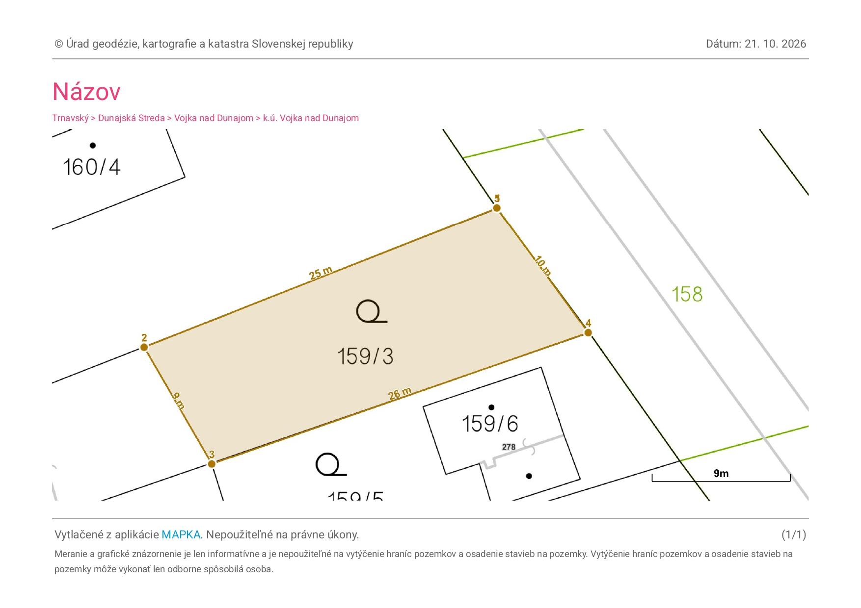 Slnečná záhrada (241 m²) s možnosťou výstavby chaty – Váš nový únik k Dunaju vo Vojke